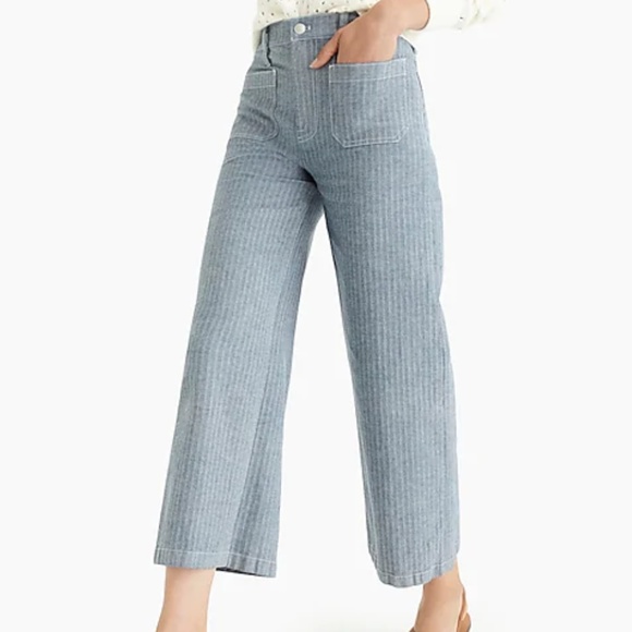 j crew wide leg crop